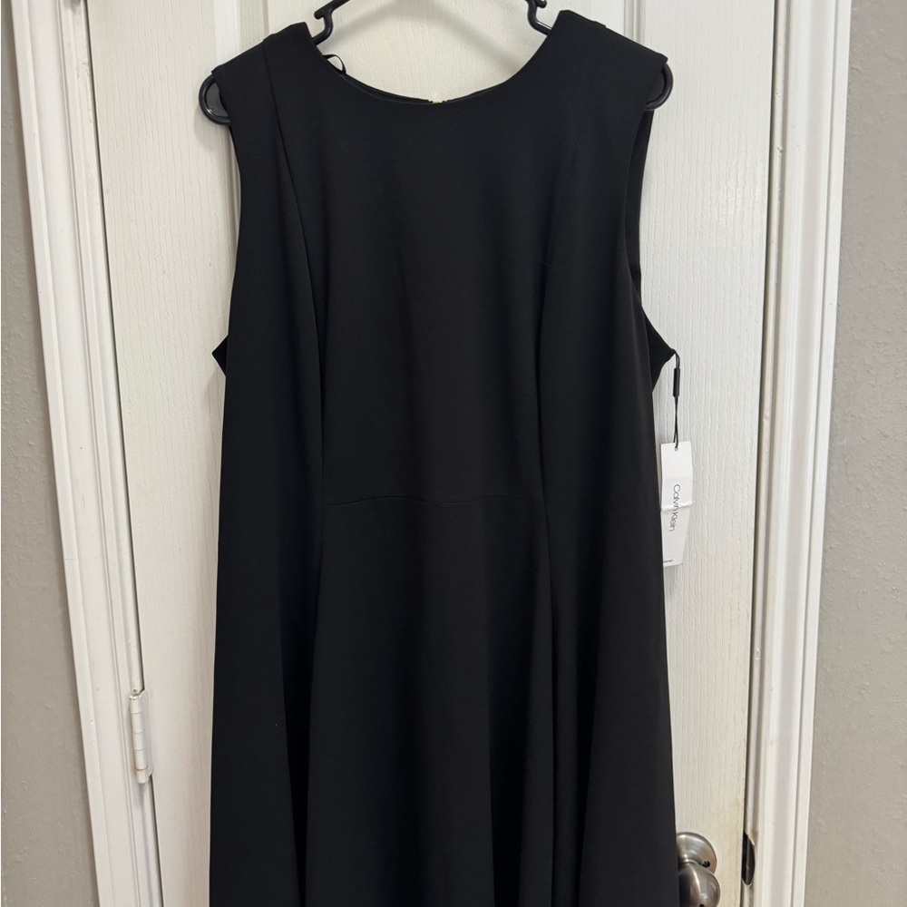Calvin Klein Classic Black Midi Dress